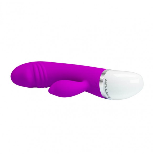 PRETTY LOVE - The Mystery Man Feather Brush Dual Vibrator Wand Masturbator (Battery - Purple)